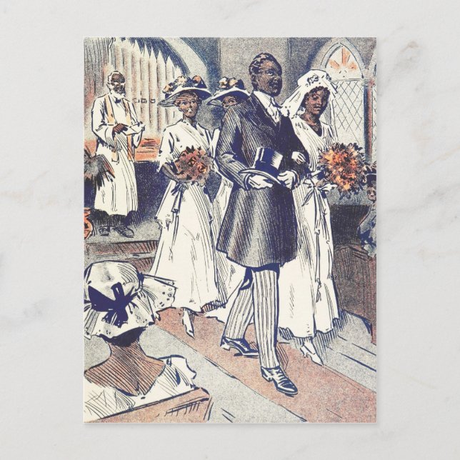 Miss Samantha Johnsons Hochzeit Postkarte (Vorderseite)