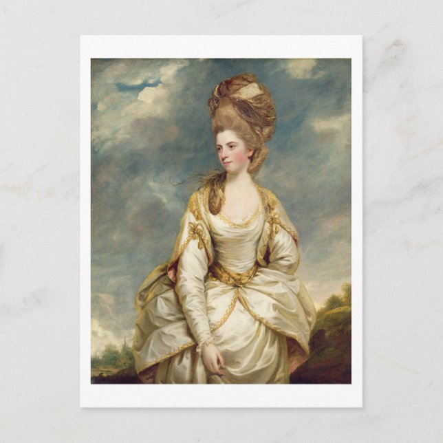 Miss Sarah Campbell, 1777-78 (Öl auf Leinwand) Postkarte (Vorderseite)