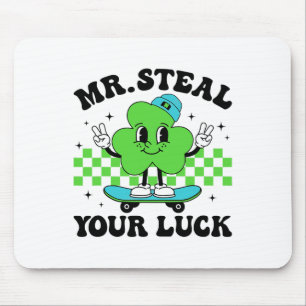 Miss Steal Your Luck Shamrock St. Patrick's Paar Mousepad
