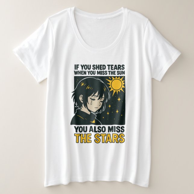Miss the stars große größe T-Shirt (Design vorne)