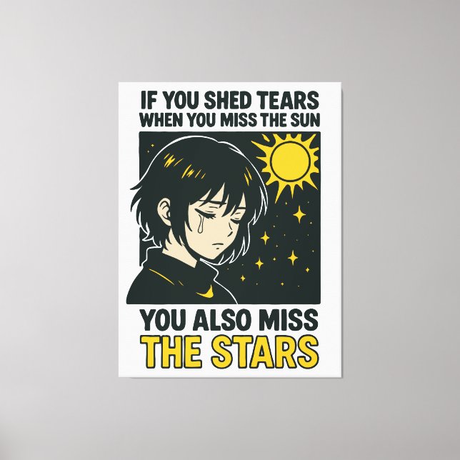 Miss the stars leinwanddruck (Vorderseite)