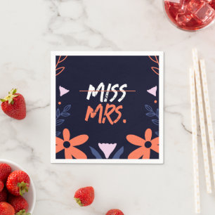 Miss To Mrs. Brautparty Serviette