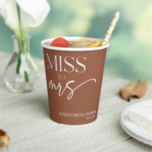Miss To Mrs Brown Boho Bohemian Bridal Shower