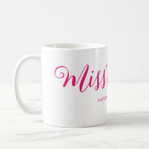 Miss to Mrs Modern Boho Script Junggesellinnenabsc Kaffeetasse