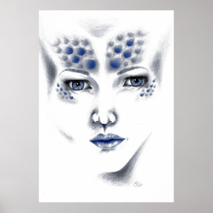Miss Universe Verführerische Außerirdische Lady Or Poster