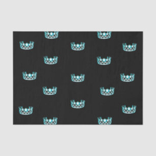 Miss USA Aqua Crown Tissue Paper Seidenpapier