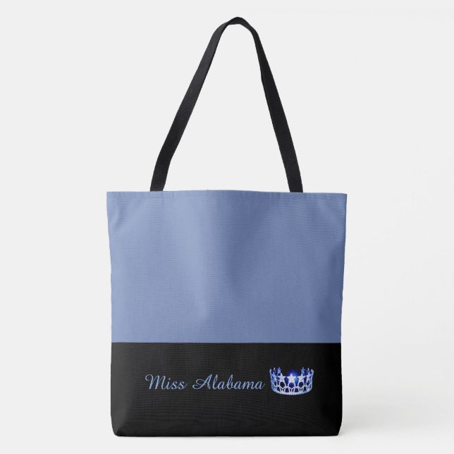 Miss USA Blue Crown Tote Bag-Medium Blue Tasche (Vorderseite)