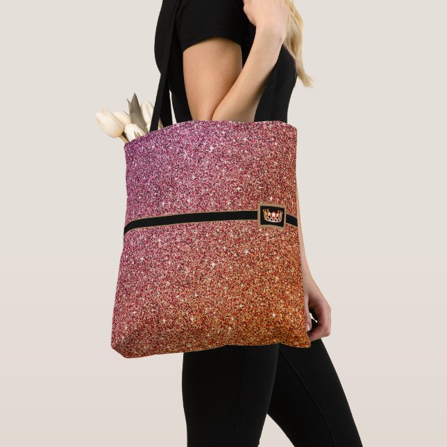 Miss USA Crown Pageant Imitate Glitzer Tote Tasche (Von Nahem)