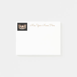 Miss USA Gold Crown Post-it-Notes Post-it Klebezettel