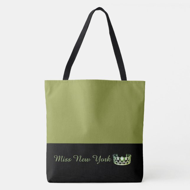 Miss USA Green Crown Sac fourre-tout-LRGE Olive (Devant)