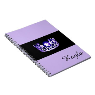 Miss USA Lavender Crown Notebook - Individuelle Na Notizblock