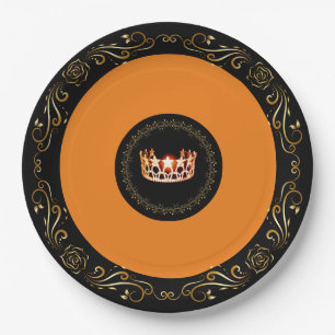Miss USA Orange Crown 9" Teller