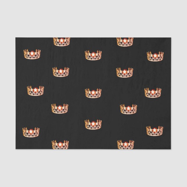 Miss USA Orange Crown Tissue Paper Seidenpapier (Vorderseite)