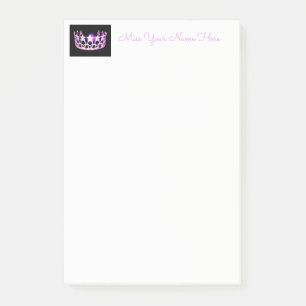 Miss USA Orchid Pink Crown Post-it-Notes Post-it Klebezettel