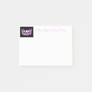 Miss USA Orchid Pink Crown Post-it-Notes Post-it Klebezettel