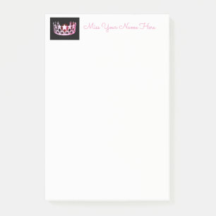 Miss USA Pink Crown Post-it-Notes Post-it Klebezettel
