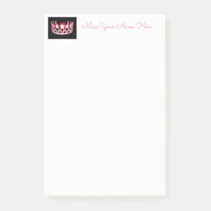 Miss USA Pink Crown Post-it-Notes Post-it Klebezettel