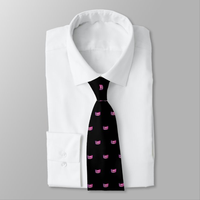 Miss USA Pink Star Crown Men-Krawatte Krawatte (Gebunden)