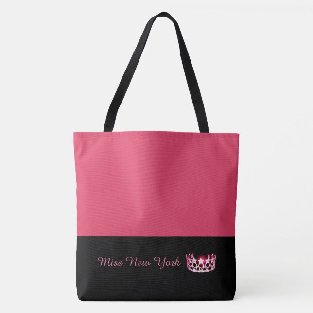 Miss USA Sac fourre-tout de Couronne rose-chaud-gr (Devant)