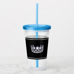 Miss USA Silver Crown Acrylic Tumbler Acryltrinkbecher