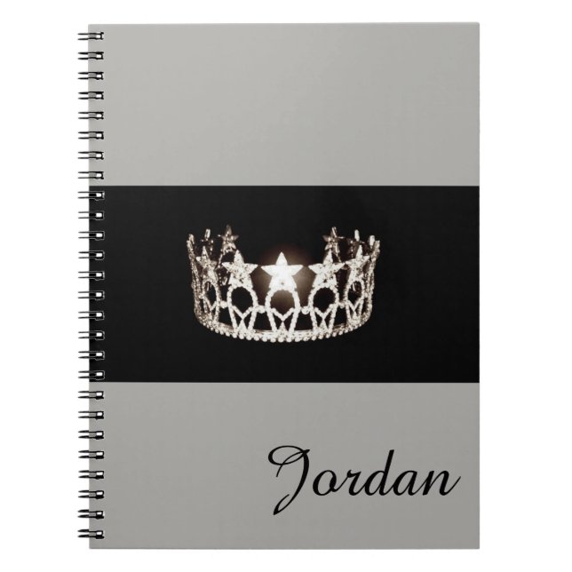 Miss USA Silver Crown Carnet Nom personnalisé (Devant)