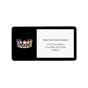 Miss USA Silver Crown Étiquettes de adresse