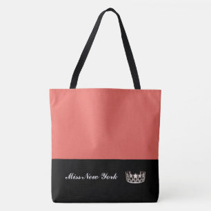 Miss USA Silver Crown Sac fourre-tout grand Saumon