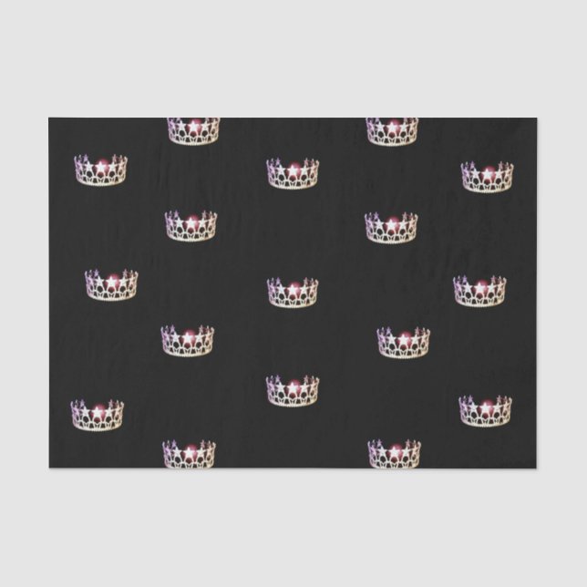 Miss USA Silver Crown Tissue Paper Seidenpapier (Vorderseite)