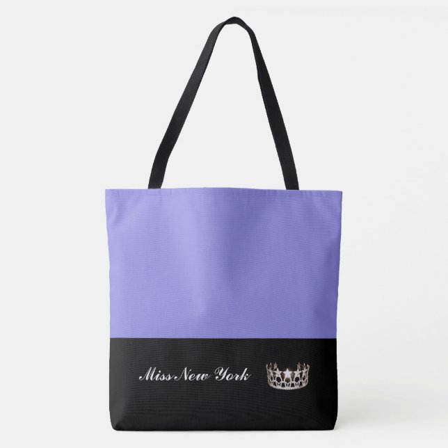 Miss USA Silver Crown Tote Bag Large Lavender Tasche (Vorderseite)