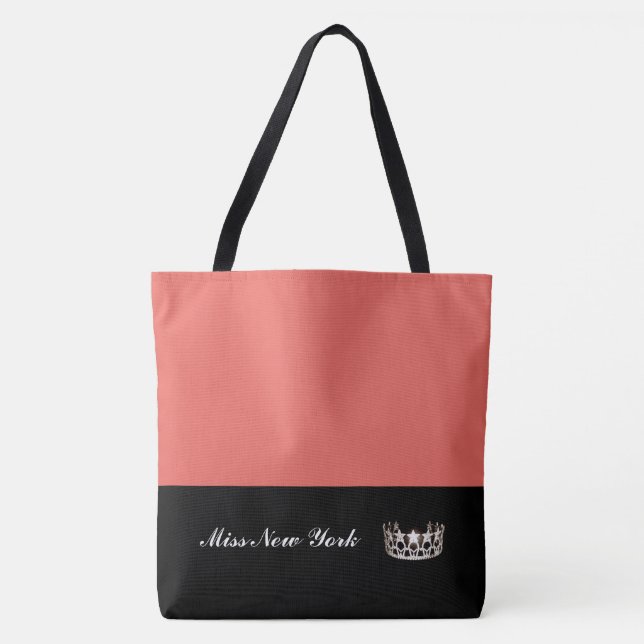 Miss USA Silver Crown Tote Bag Large Salmon Tasche (Vorderseite)