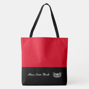 Miss USA State Argent Couronne Sac fourre-tout-Gra
