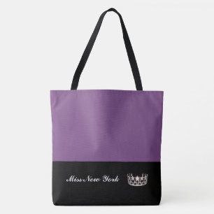 Miss USA State Argent Couronne Sac fourre-tout-Gra