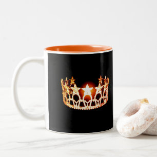 Miss USA Stil Orange Crown Tasse