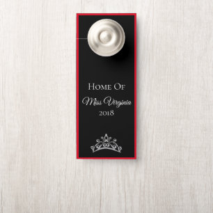 Miss USA Stil Pageant SLVR Crown Door Hanger Türanhänger