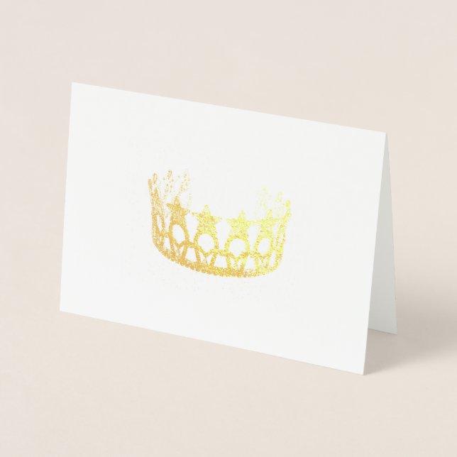 Miss USA Style Gold Carte Couronne (Devant)