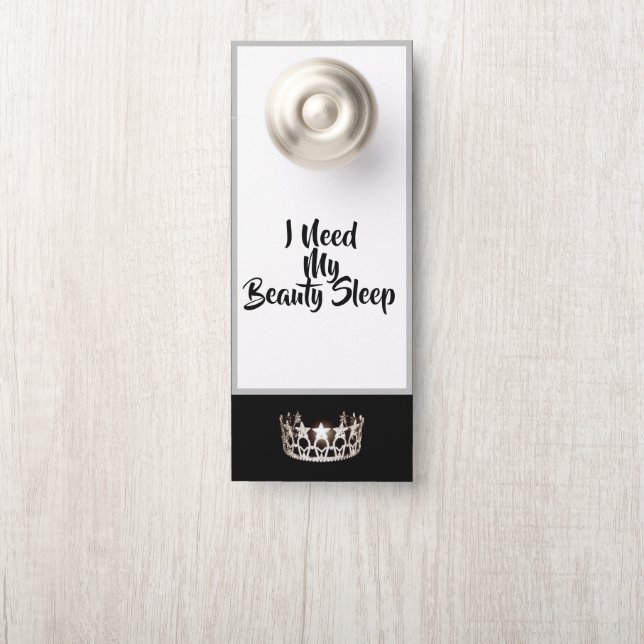 Miss USA style Pageant SLVR Affichette de porte Co (Sur le bouton)