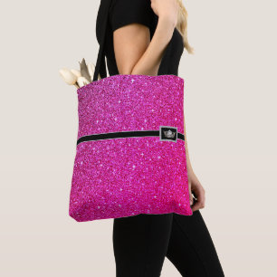 Miss USA Style Pageant Tiara Glitzer Tote Bag Tasche