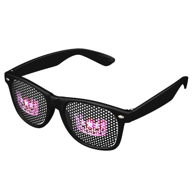 Miss USA Women Tiara Eyepster Party Shades Partybrille (Schrägansicht)