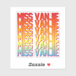 Miss Vanjie! Aufkleber