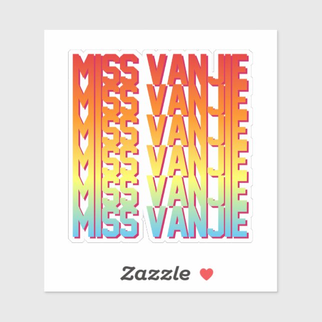 Miss Vanjie! Aufkleber (Blatt)