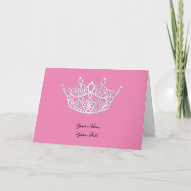Miss Volunteer Krone danke Ihnen Kronenkarte (Vorderseite)