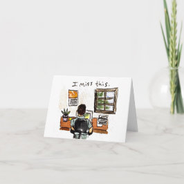 Miss Ya | Co-Worker Card Working Remotely Karte