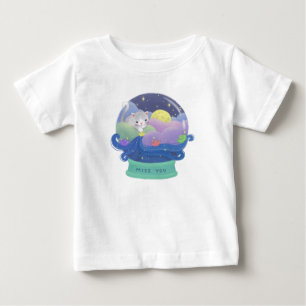 Miss You: Katzen- und Papierboote Baby T-shirt