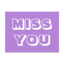 Miss You, Lavendel weiß, modern kühl
