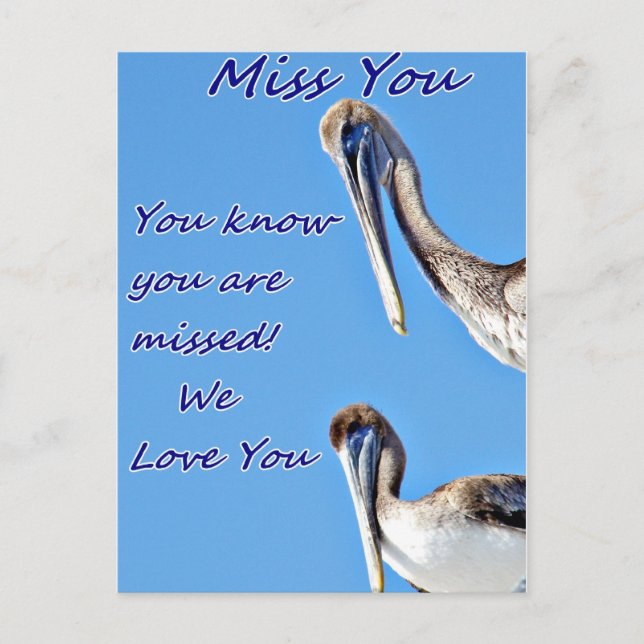 Miss You_ Postkarte (Vorderseite)