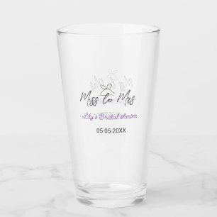 Miss zu Brautparty Name Datum Jahr vor Glas
