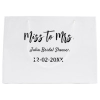 Miss zu Mrs. Brautparty stylish simple add name