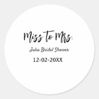 Miss zu Mrs. Brautparty stylish simple add name
