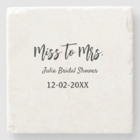 Miss zu Mrs. Brautparty stylish simple add name