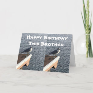 ** MISS* ZWEIMAL BRUDER AM **GEBURTSTAG** KARTE